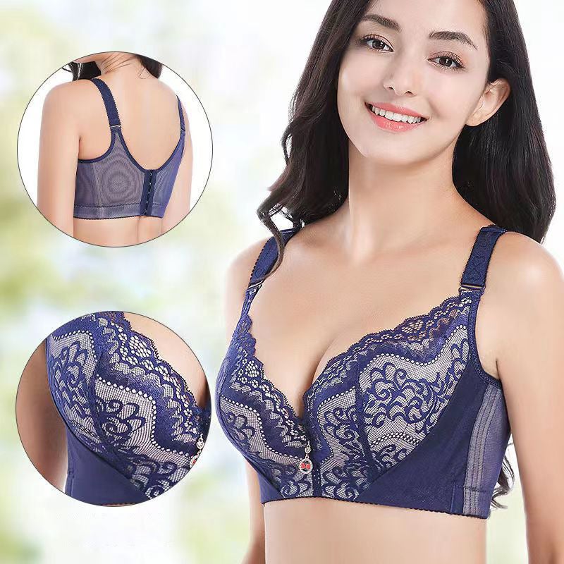 Bra 45-150Kg With Steel Ring Large Size Intimates For Women, Medium Thick, Large Breasts, Non-Slip, Upper Support, Anti-Sagging, Gathering And Auxiliary Breasts - Image 3